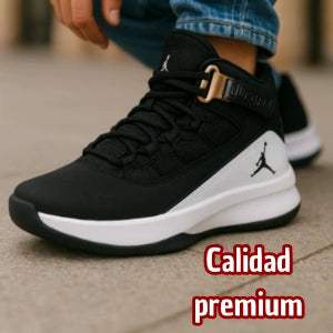 Botin Jordan Negro Blanco Unisex