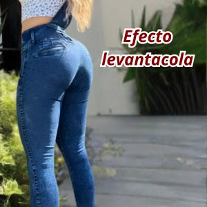 Braga Pantalon Azul Tela Strech