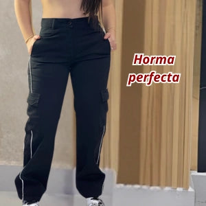 Jean Cargo Negro y blanco