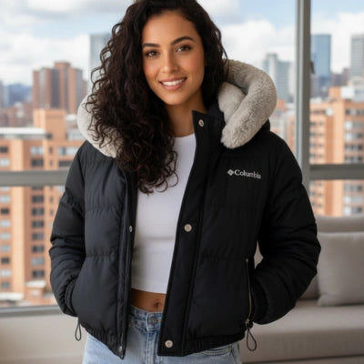 SNOW CLOUD — Chaqueta Puffer Capucha Ovejero