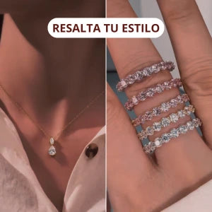 Combo Colgante Destellos + anillo