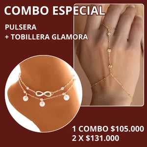 Set Minimalista de Moda y Tobillera Glamora
