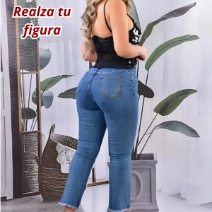 Conjunto Jeans Con Blusa Lentejuela