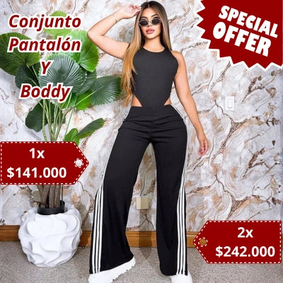 CONJUNTO PAOLA SCULPT – Pantalón + Body