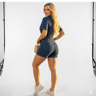 Enterizo Poder Denim Ajuste Total