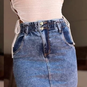 Falda Larga Abertura Atras