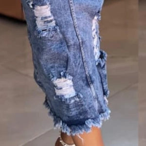 Falda Larga Abertura Atras