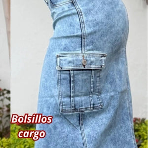 Falda Larga Tela Strech