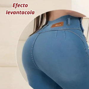 Jean Levanta Cola Tela Strech 9 Botones