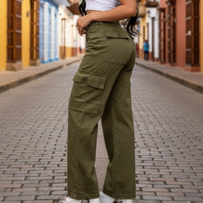 Cargo Sculpt Verde Militar – Control & Estilo