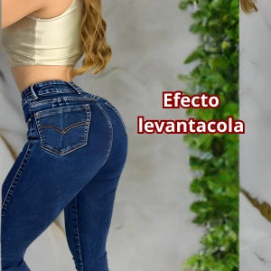 Jeans Estilo Ochentero En Tela Strech