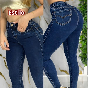 Jeans Estilo Ochentero En Tela Strech