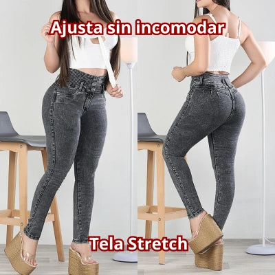 Jeans Doble Cintura Smart Fit