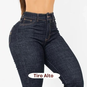 Jeans Skinny Tiro Alto