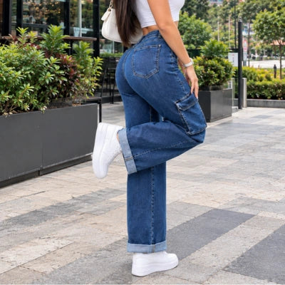 Denim Cargo "Fuerza Índigo"