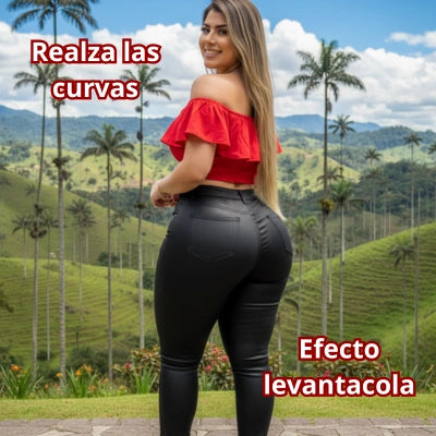 Skinny Cuerina Alto Control NovaFit