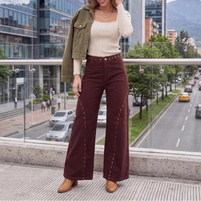 Denim Palazzo 'Actitud Mochaccino'