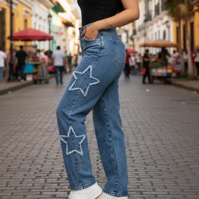 Palazzo Denim Estrella Libre