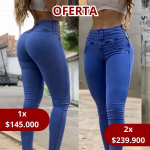 Pantalon Azuloso Cierre Al Lado