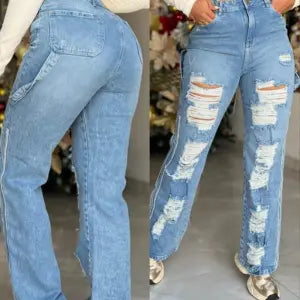 Pantalon Tipo Mom Destroyer Tendencia