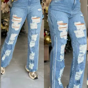 Pantalon Tipo Mom Destroyer Tendencia