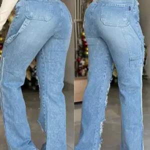 Pantalon Tipo Mom Destroyer Tendencia