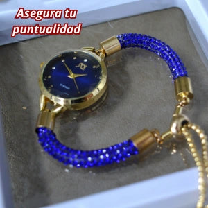 Reloj Pulsera Tipo Joya En Estuche