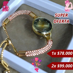 Reloj Pulsera Tipo Joya En Estuche