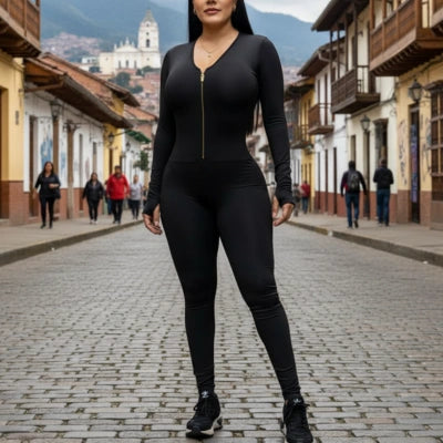 Enterizo Negro “Cierre Seguro”