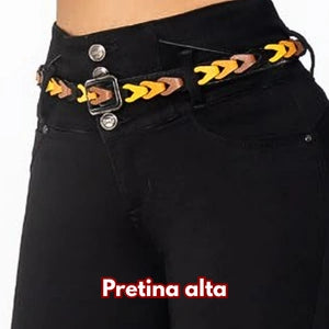 Jeans Slim Fit Negro Selva