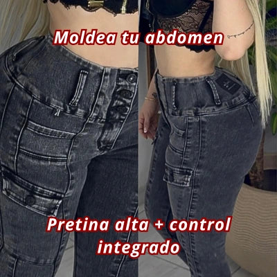 Skinny SteelLift™ Alto Gris