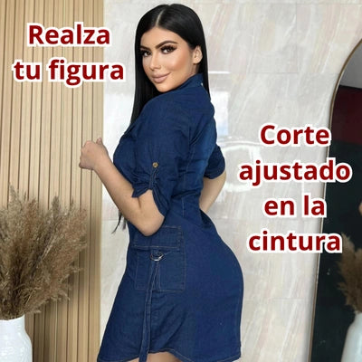 Cargo Chic Denim Dress