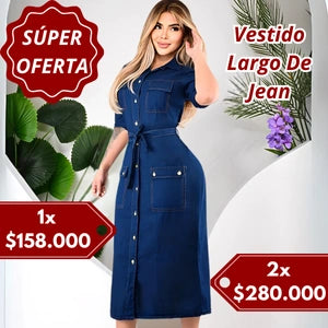 Vestido Dubai Denim Elegancia
