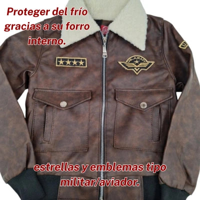 Chaqueta Piloto Kids Aviator Premium