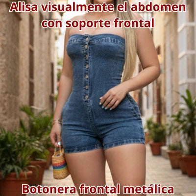 Enterizo Denim CorsetFit 360