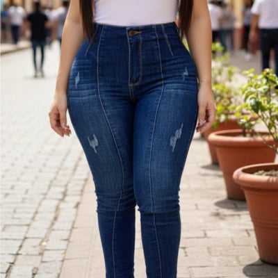 Skinny Alto Sculpt – Rasguños Premium