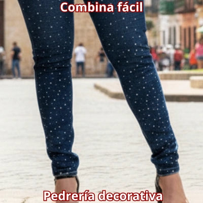 Jeans Aura Brillante – Tiro Alto