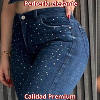 Jeans Aura Brillante – Tiro Alto