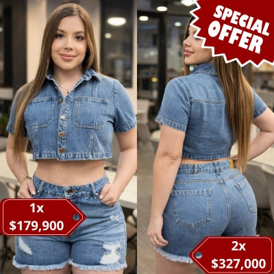 Conjunto Denim Roxy