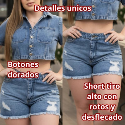 Conjunto Denim Roxy