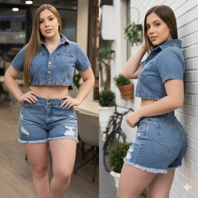 Conjunto Denim Roxy