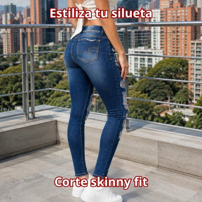 Jean Skinny "Rebeldía Índigo" American Eagle