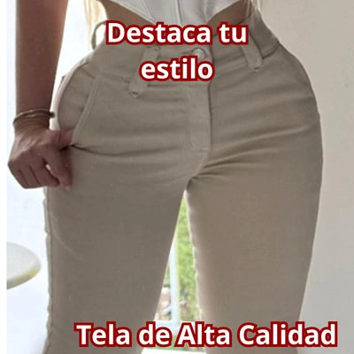 Jean Dorado Beige — Skinny Efecto Realce