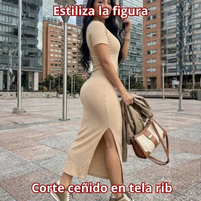 Vestido Basic Nova Rib