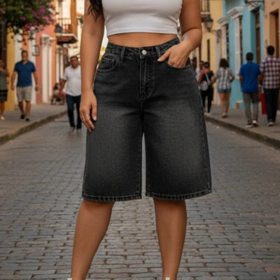 Bermuda LibreFit Gris Humo