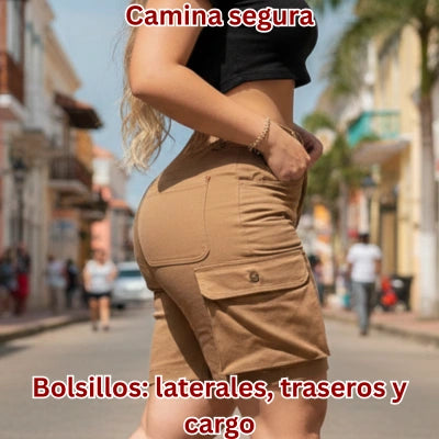 Bermuda CargoFit Miel Comfort