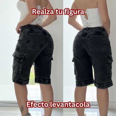 Bermuda Cargo GlowFit Levanta Cola