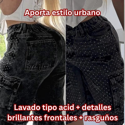 Bermuda Cargo GlowFit Levanta Cola