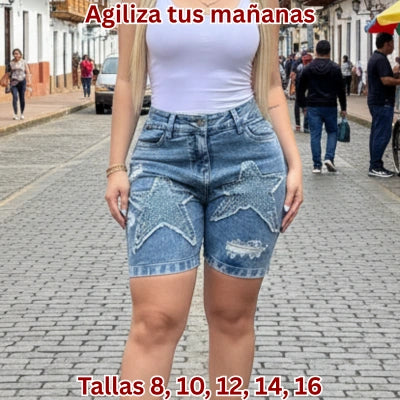 Biker Estrella Brillante Fit