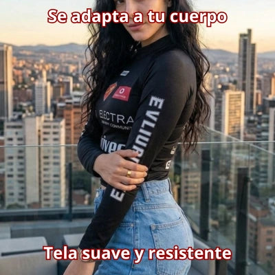Vía Rápida — Blusa Motera Manga Larga